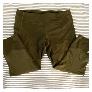 Lululemon 🍋 dark green leggings